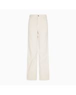Emporio Armani Pantaloni Donna in Velluto a Palazzo – Vita Alta e Modello Cinque Tasche Grigio