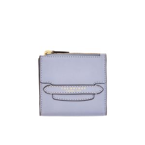 The Bridge Small Wallet In Pelle Blu