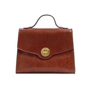 The Bridge Top Handle In Pelle Marrone