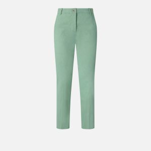 Pinko Bello Pantalone Lino Donna Verde Verde