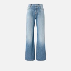 Pinko Wanda Wide Leg Jeans Donna Denim Denim