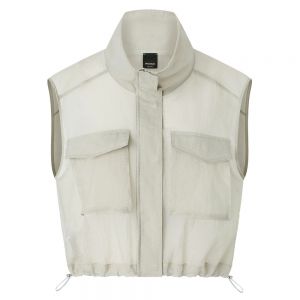 Giacca smanicata gilet leggero Grigio