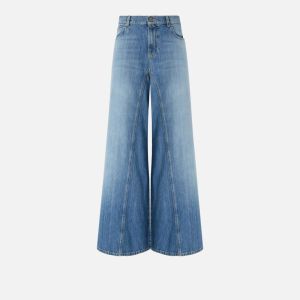 Pinko Winona Wide Leg Jeans Donna Denim Denim