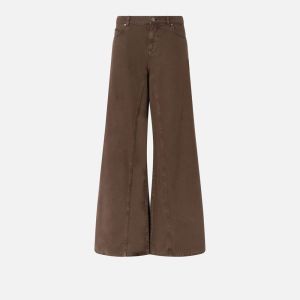 Pinko Winona Wide Leg Jeans Donna Marrone Marrone
