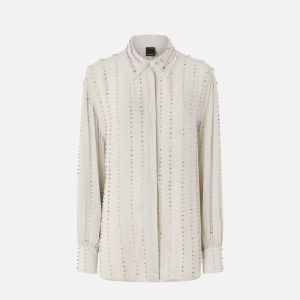 Pinko Caitlin Camicia Fluido Donna Grigio Grigio