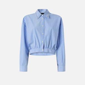 Pinko Charita Camicia Bastonetto Donna Bianco Bianco