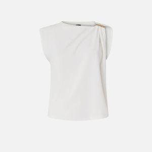 Pinko Melody Maglia Jersey Donna Bianco Bianco