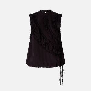 Pinko Lark Top Pekin T-shirt Donna Marrone Marrone