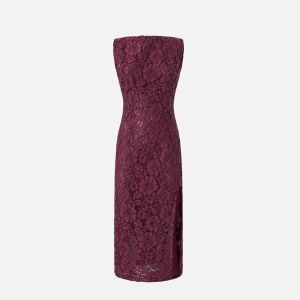Pinko Drupa Abito Pizzo Donna Bordeaux Bordeaux