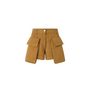Pinko Campobasso Short Gabardina Bermuda Donna Marrone Marrone