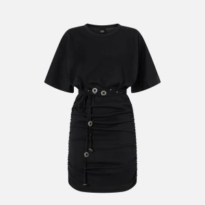 Pinko Anguillara Abito Jersone Donna Nero Nero