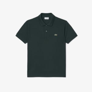 Polo slim fit Lacoste L.12.12 da uomo in piqué di cotone Verde
