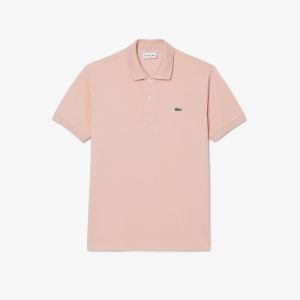 Polo slim fit Lacoste L.12.12 da uomo in piqué di cotone Rosa