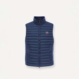 Colmar Originals gilet uomo imbottito leggero in piuma naturale Blu