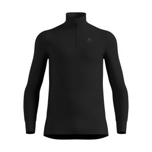 ACTIVE WARM BL TOP TURTLE NECK L/S HALF ZIP nero