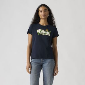 LEVI'S The Perfect T-shirt Donna Blu Blu