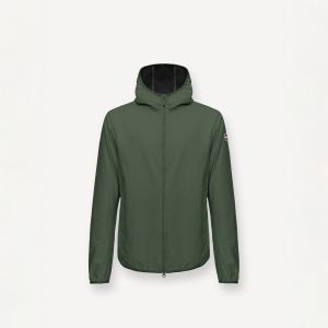 Colmar Originals giacca uomo in softshell con cappuccio integrato e zip Verde