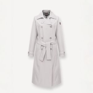 Colmar Originals trench lungo donna impermeabile con cintura Grigio