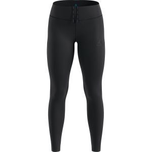 Odlo Leggings Termici Donna Warm con Fascia in Vita Nero