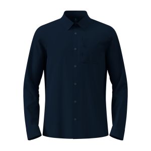 Camicia Odlo Uomo Essentials Trekking Maniche Lunghe Ripstop Light Blu