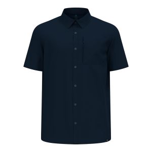 Camicia Odlo Uomo Essentials Trekking Maniche Corte Ripstop Light Blu