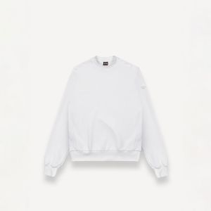 Colmar Originals felpa uomo girocollo a maglia millerighe Bianco