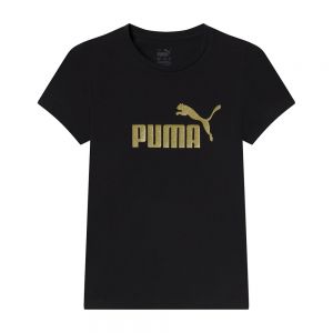 ESS+ GLITTER LOGO TEE G nero-oro