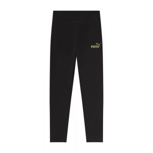 ESS+ GLITTER LOGO LEGGINGS G nero-oro