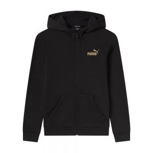 ESS+ GLITTER FZ HOODIE FL G nero