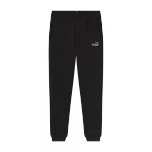 ESS+ GLITTER LOGO SWEATPANTS FL CL G nero