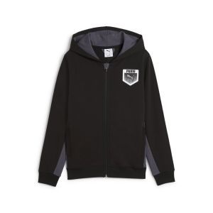 Felpa con cappuccio e zip integrale Active Sports Graphic  Nero