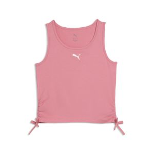 Canotta puma ess slim knotted tank da bambina Rosa