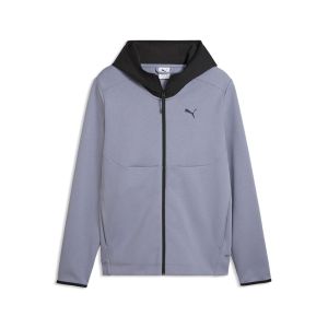 Felpa puma tech full-zip hoodie dk da uomo Grigio
