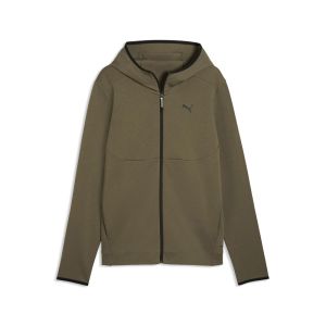 Felpa puma tech full-zip hoodie dk da uomo Verde