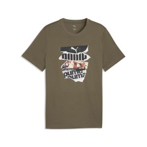 Canotta puma graphic photoprint tee da uomo Verde