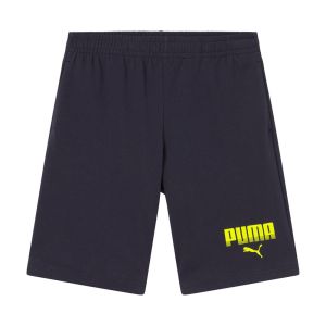 Shorts puma ess graphic jersey shorts b da bambino Blu
