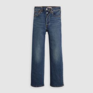LEVI'S Ribcage Straight Ankle Jeans Donna Blu Blu