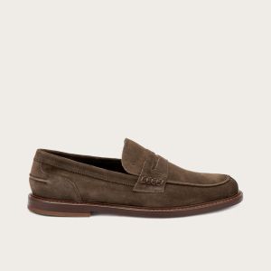 Frau Suede Mocassino Uomo Marrone Marrone