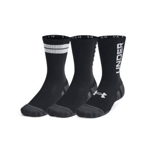 UA PERF TECH NOV 3PK CREW nero