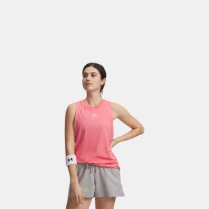 Under Armour UA Rival canotta muscle sportiva donna Rosa