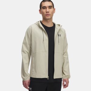 Under Armour UA Stretch Woven giacca windbreaker sportiva da uomo Marrone