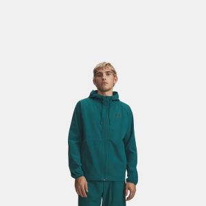Under Armour UA Stretch Woven giacca windbreaker sportiva da uomo Verde