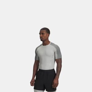 Under Armour UA Halo Bonded Auxetic – Maglia a maniche corte da uomo Grigio