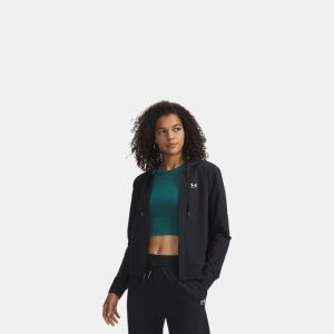 Under Armour UA Sport Terry Giacca Full Zip da Donna Nero