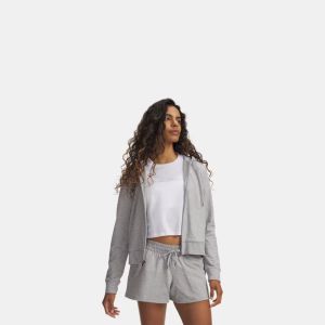 Under Armour UA Sport Terry Giacca Full Zip da Donna Grigio