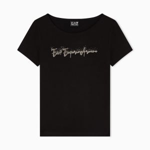 T-shirt EA7 da donna Nero