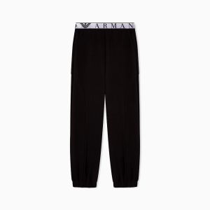 Pantaloni EA7 da donna Nero