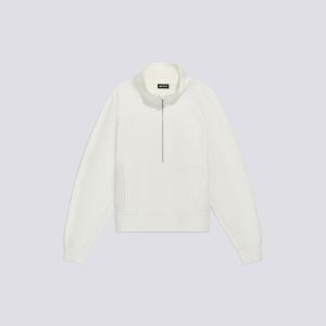 Maglia Gas Tenny Half Zip"Gas" Bianco