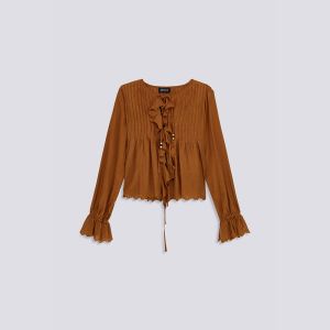 T-shirt Gas Eliara Top Marrone