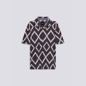 Camicia Gas Resort Shirt Rev Grigio